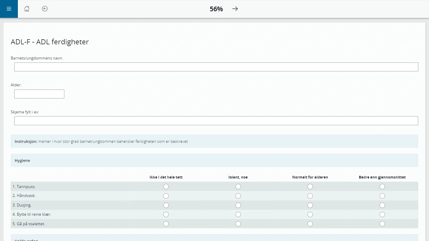 ADL-F – ADL Skills | EG
