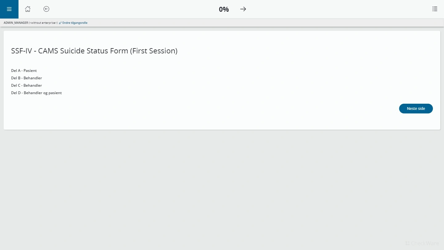 SSF-IV – CAMS Suicide Status Form | EG