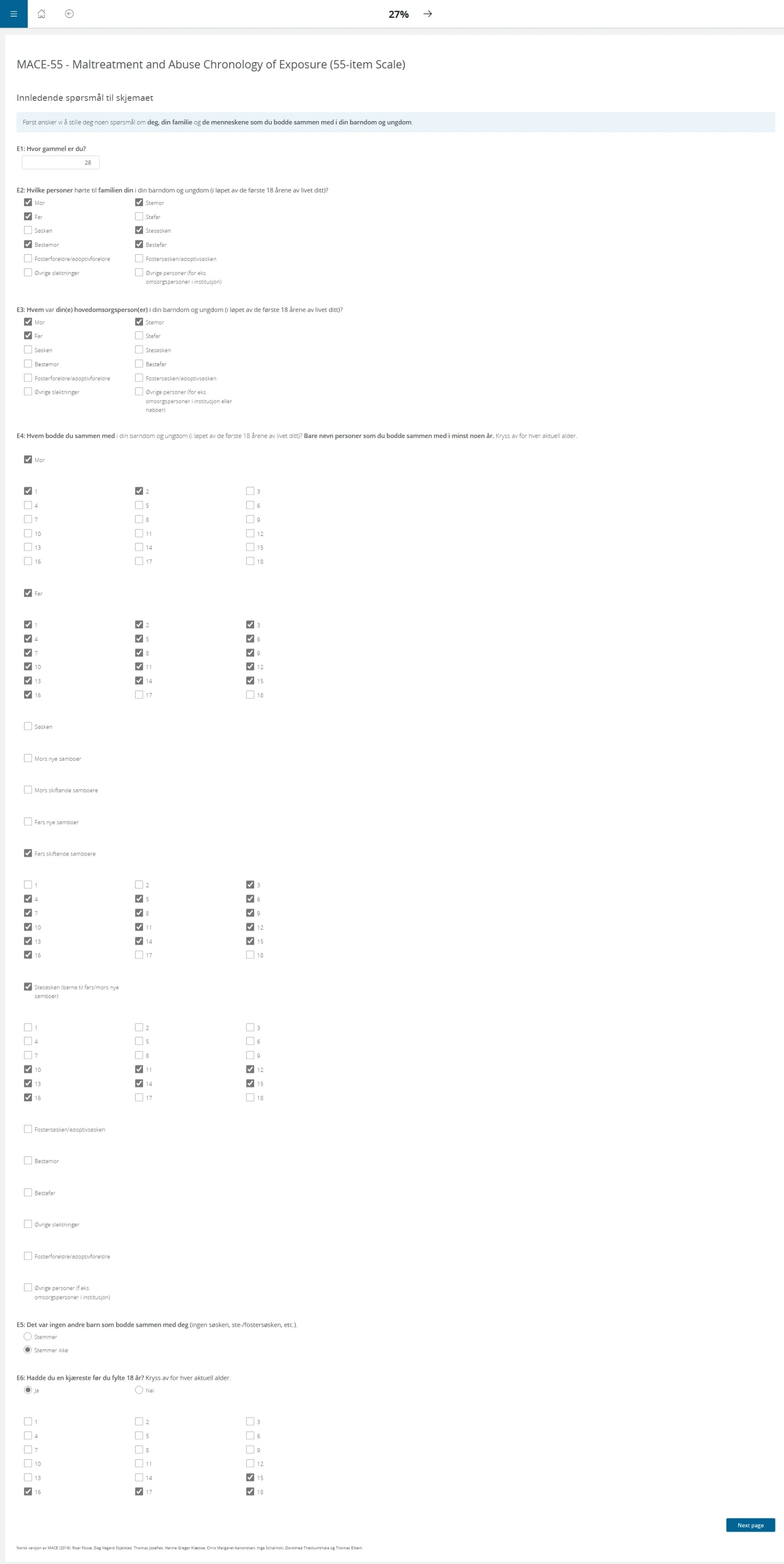 Mace Questionnaire.pdf MACE-55 – Maltreatment and Abuse Chronology of Exposure (55-item Scale ...
